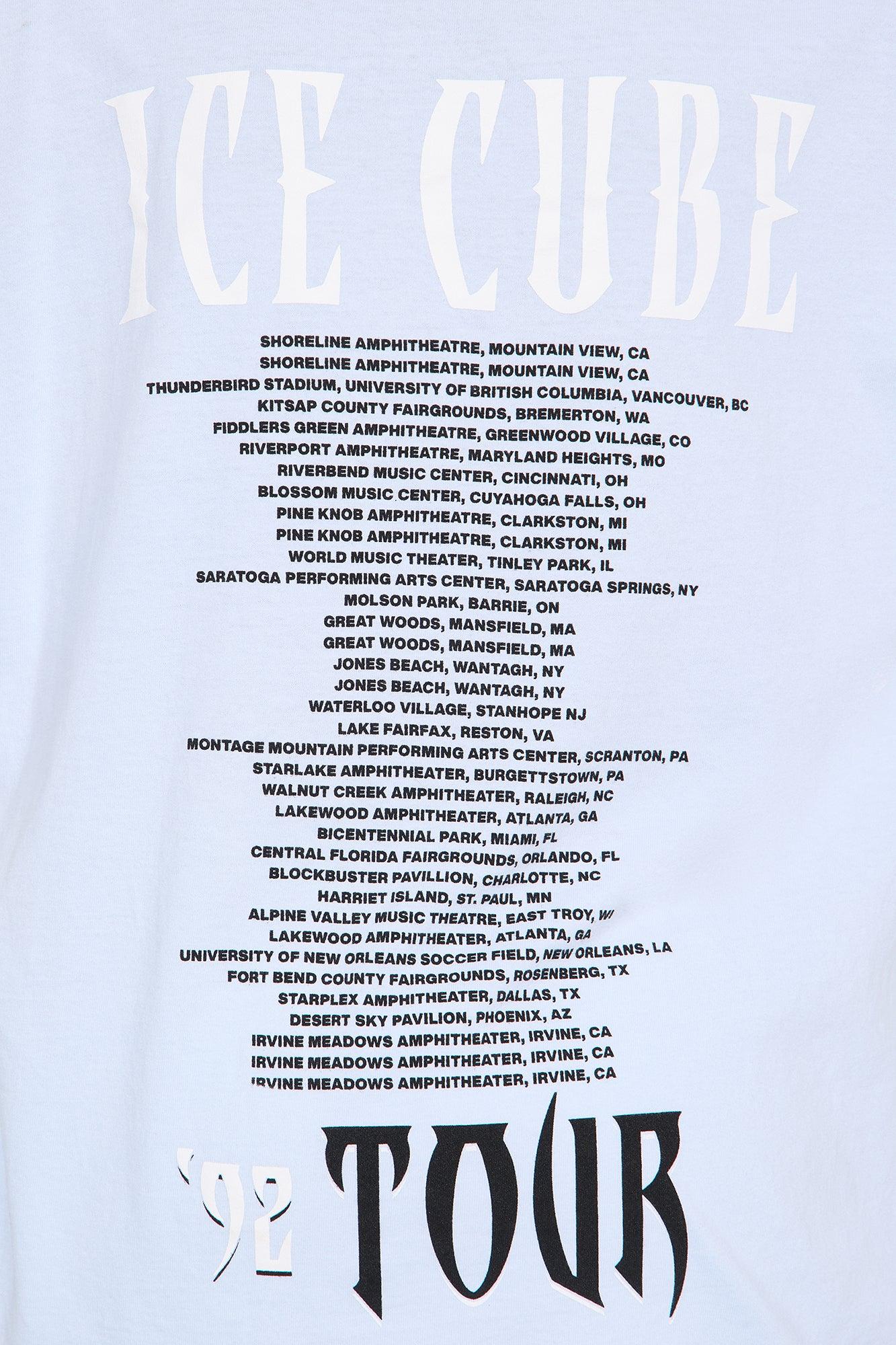 Ice Cube Tour Washed Oversized Tee - Light Blue Product Image