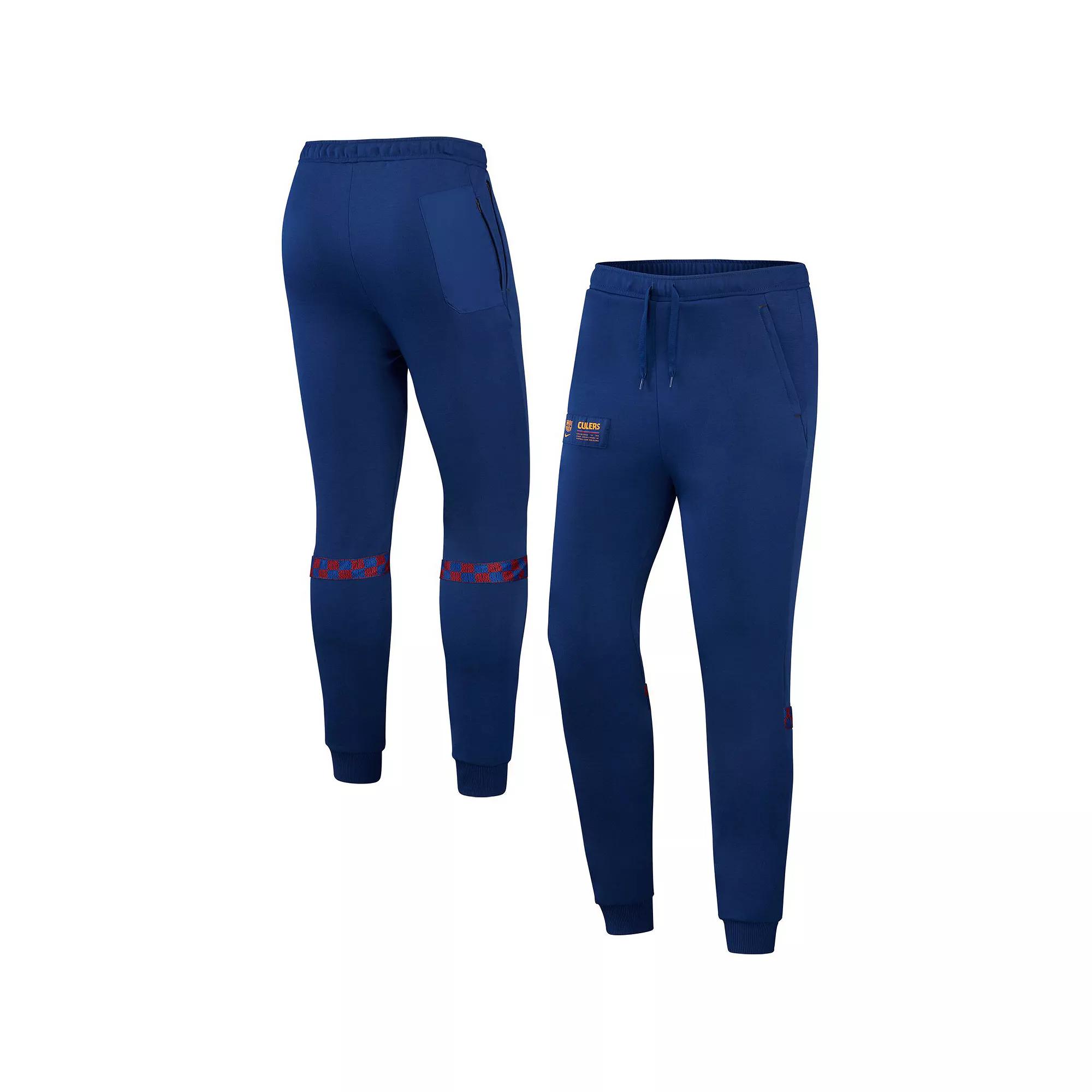 Men's Nike Navy Barcelona Travel Fleece Pants, Size: Large, Bar Blue Product Image