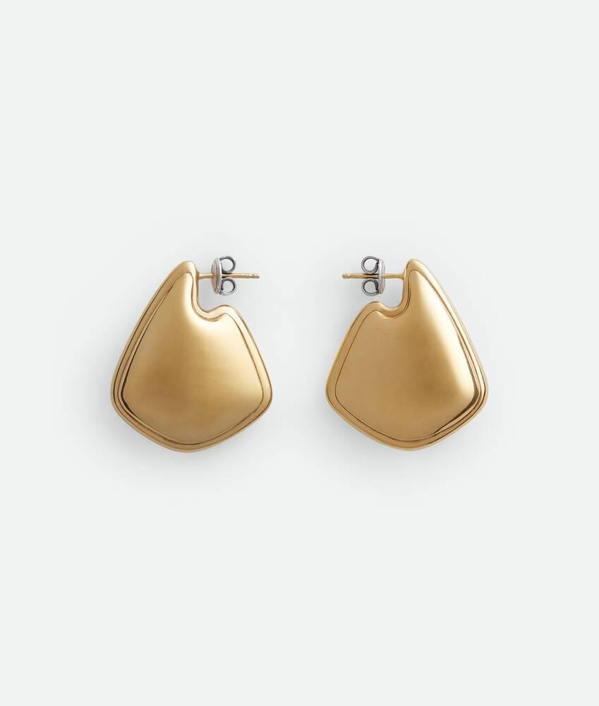 Women's Small Fin Earrings in Silver/yellow gold Product Image