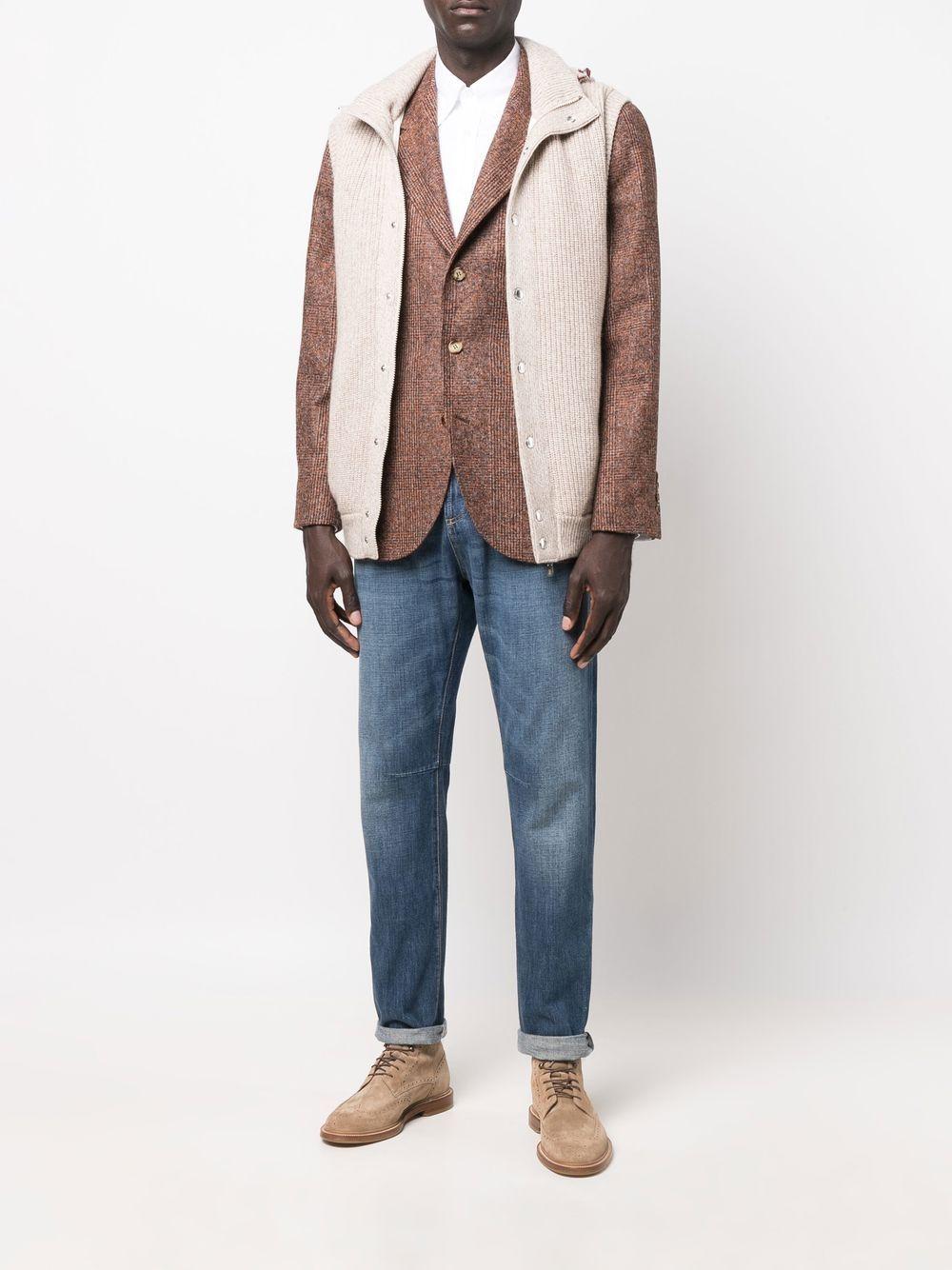 mini check-print single-breasted blazer Product Image