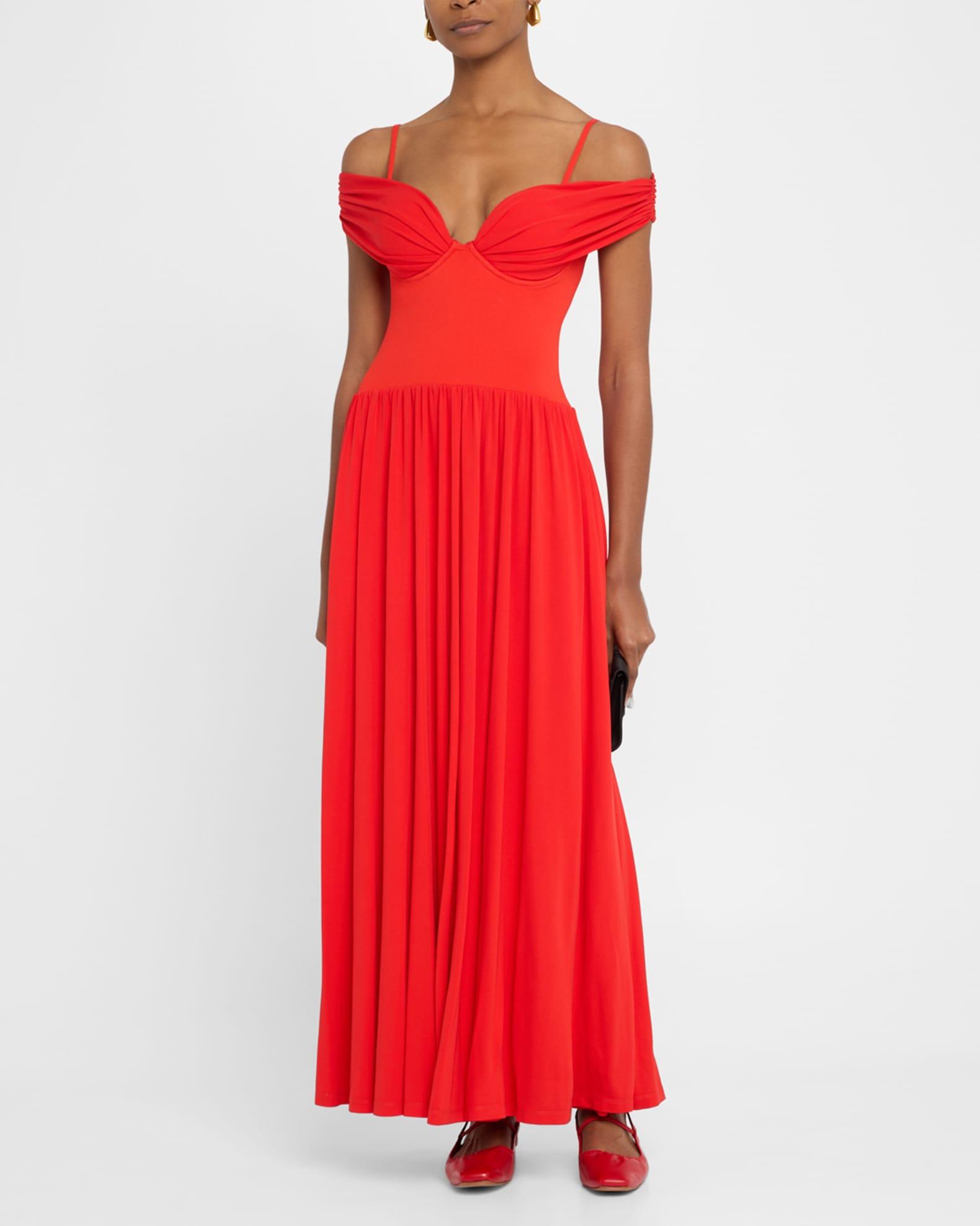 Amarantha Cold-Shoulder Jersey Maxi Dress Product Image