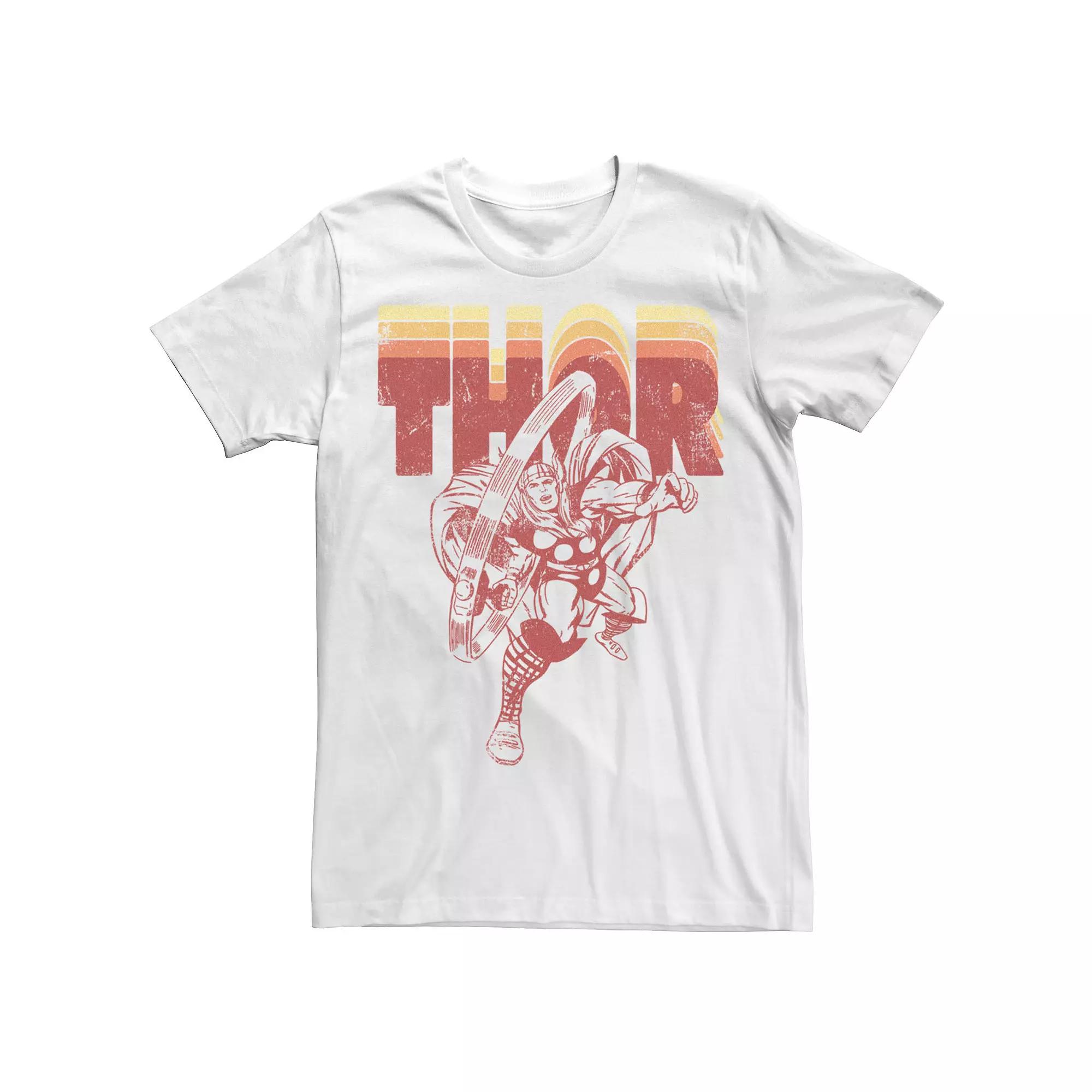 Men's Marvel Avengers Thor Retro Name Stack Portrait Sweatshirt,  Product Image