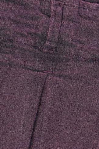 Low Rise Denim Pleated Mini Skort Product Image