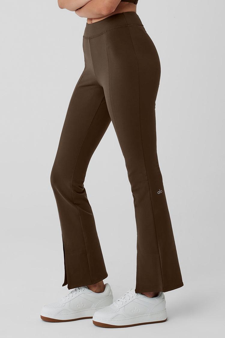 ALO | Airbrush High-Waist 7/8 Flutter Legging Brown Product Image