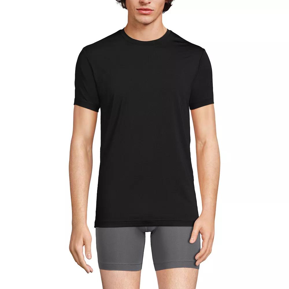 Men's Lands' End Flex Performance Crewneck Undershirt,  Product Image