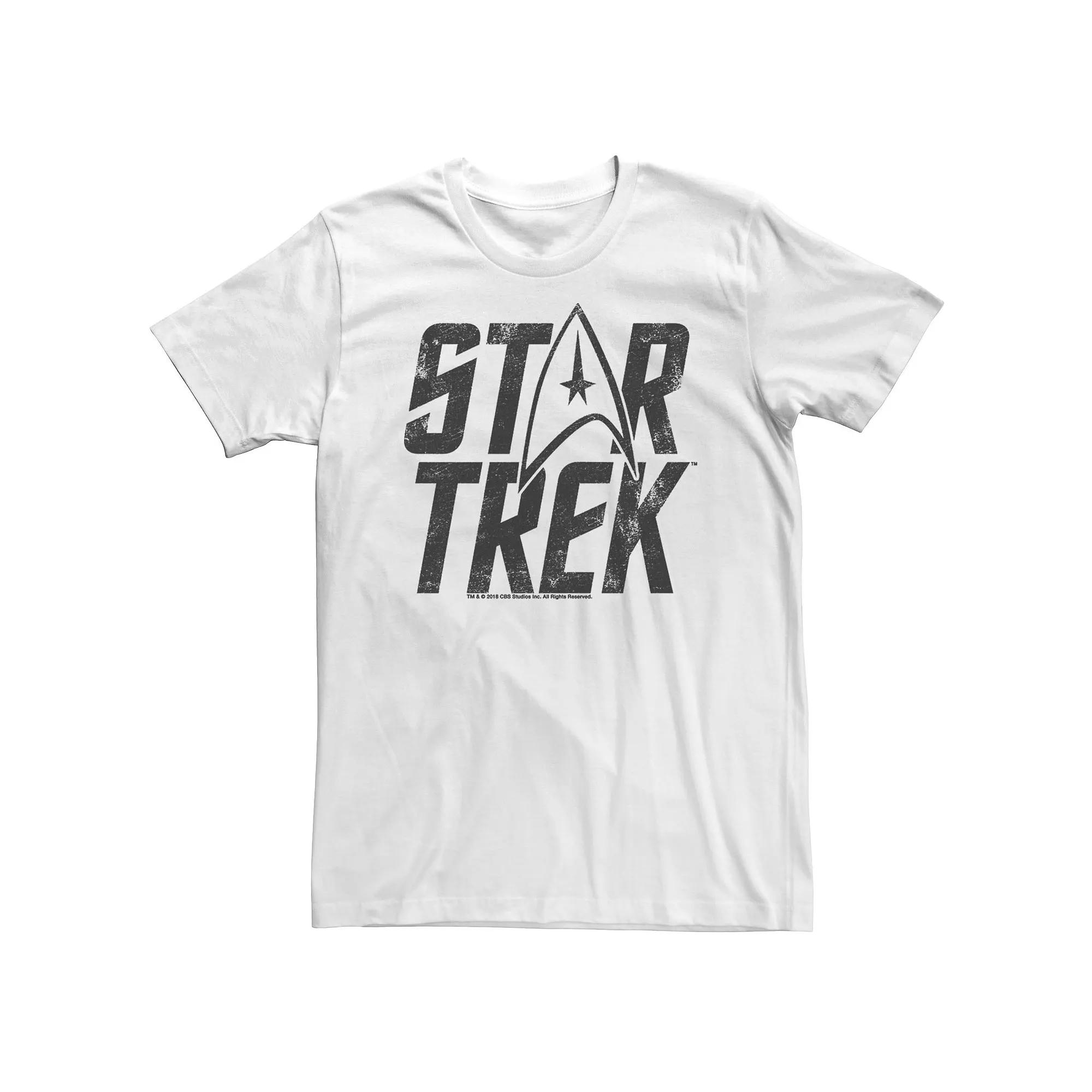 Big & Tall Star Trek Original Series Starfleet Insignia Logo Tee, Men's, Size: 5XL, White Product Image