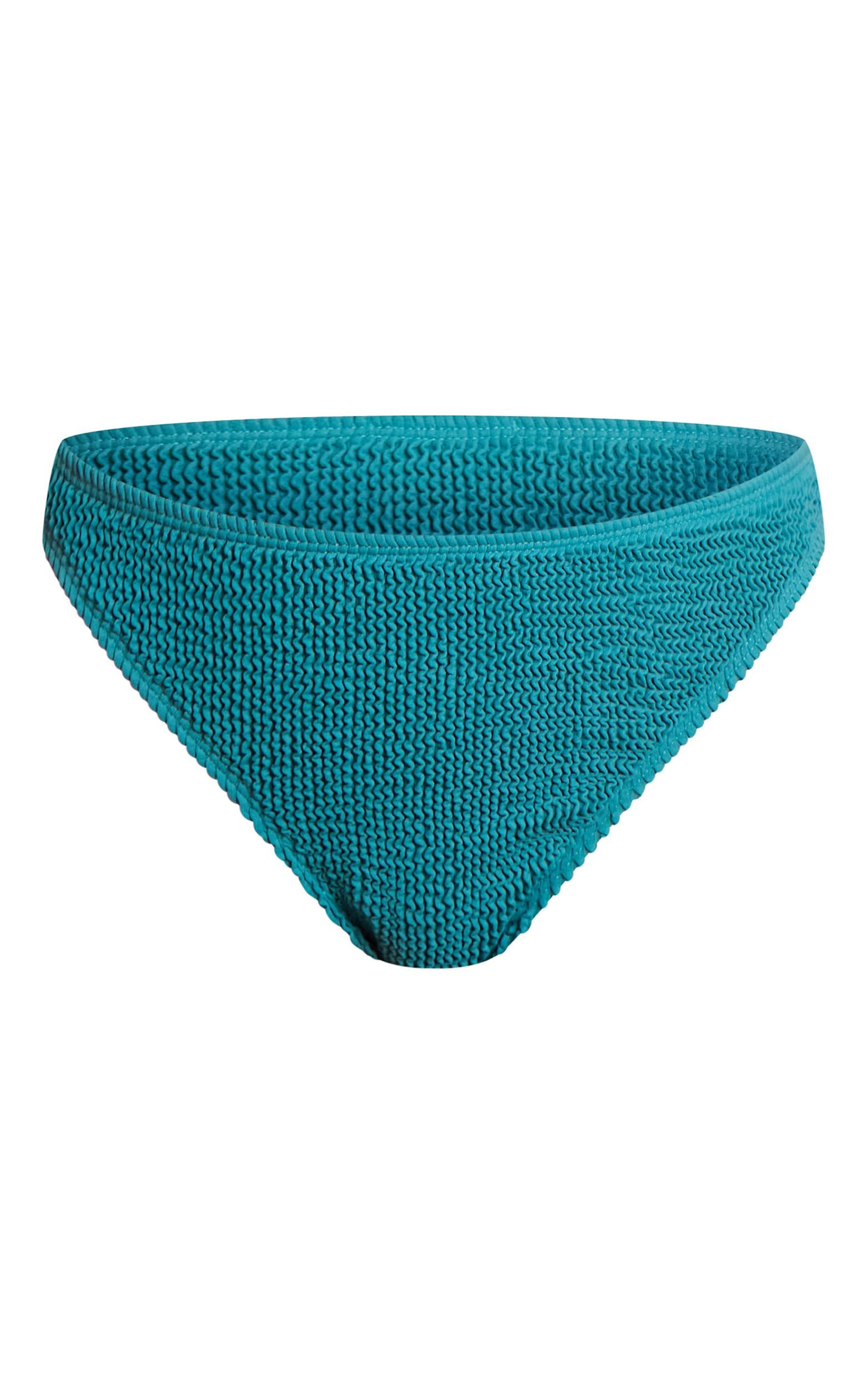 Teal Crinkle Tanga Bikini Bottoms Product Image