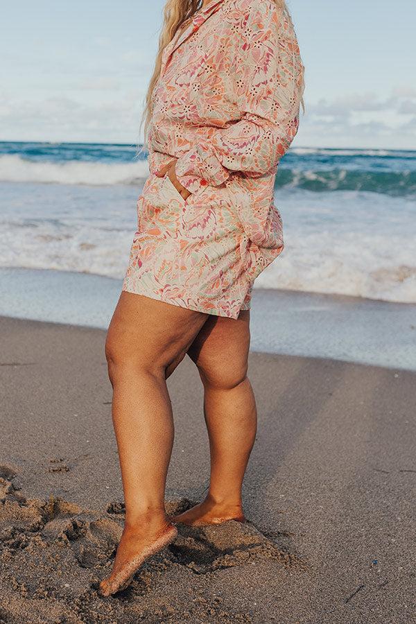 Summer Mirage Eyelet Shorts Curves Product Image