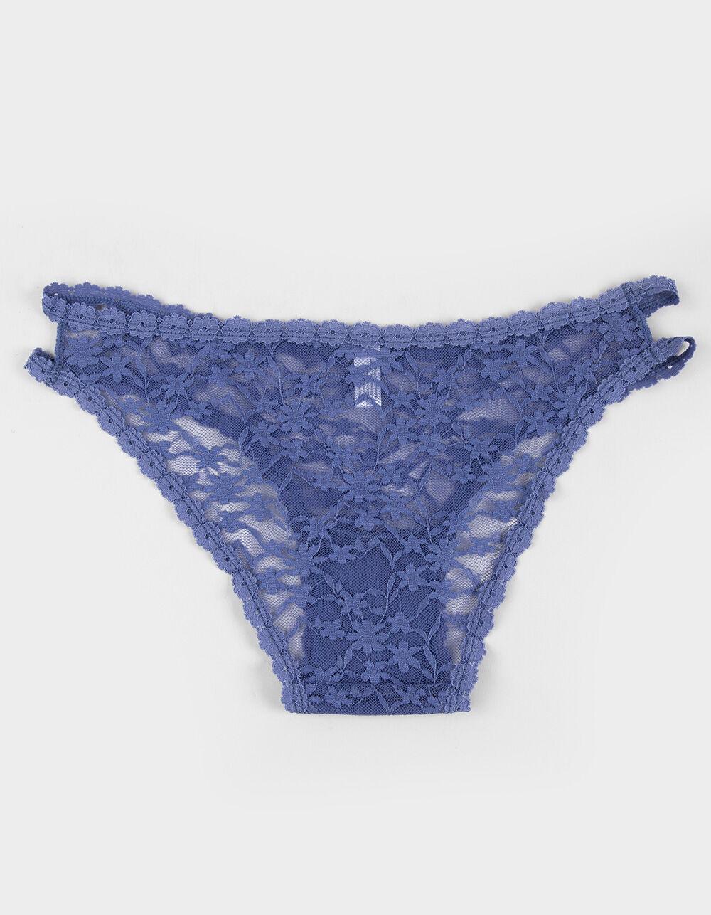 FULL TILT Daisy Lace Trim Cheeky Panties - GREEN Product Image
