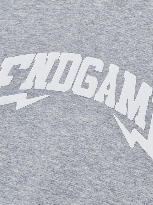 Men's Letter Print Oversized Hoodie Product Image