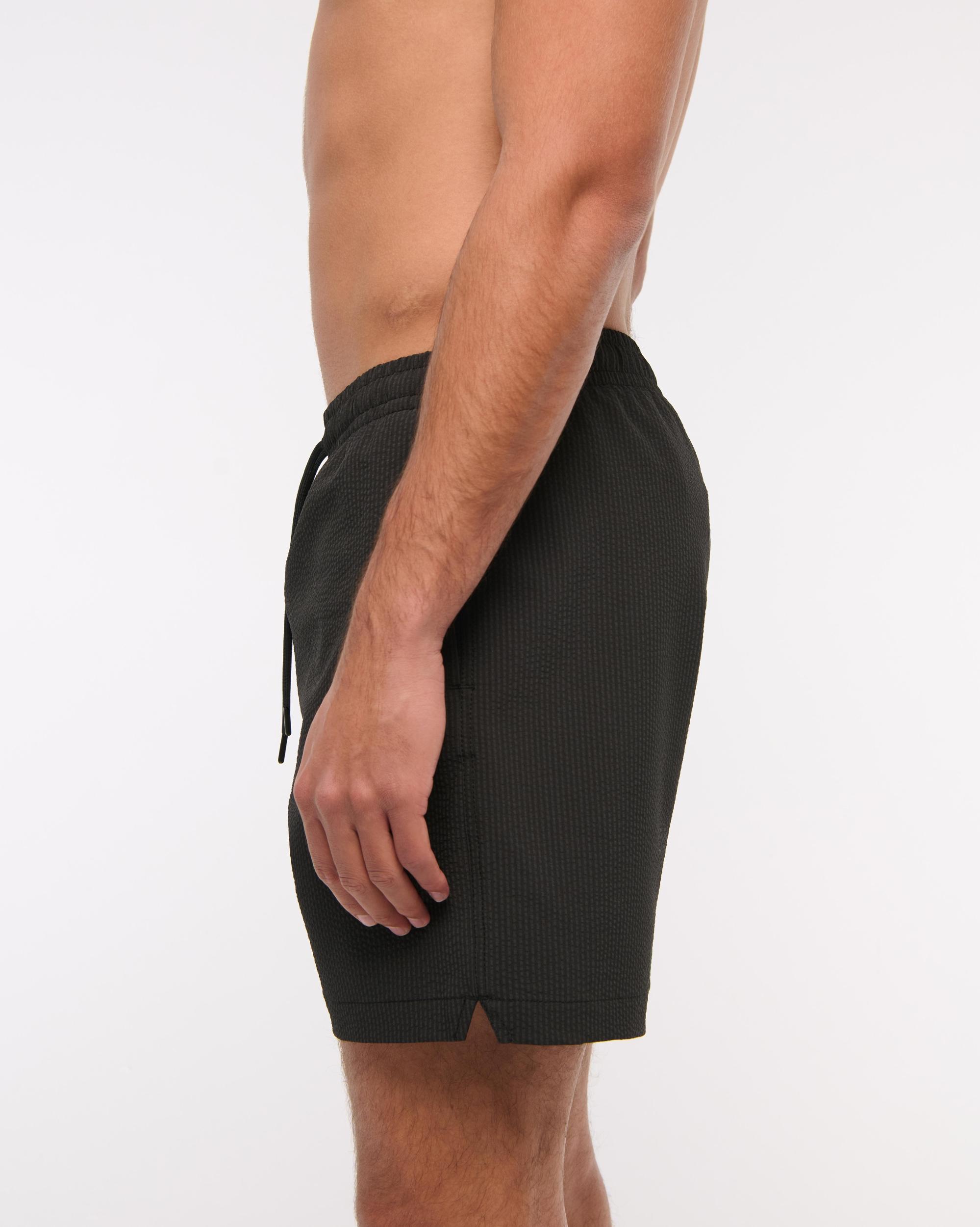 Pull-On Seersucker Swim Trunk Product Image