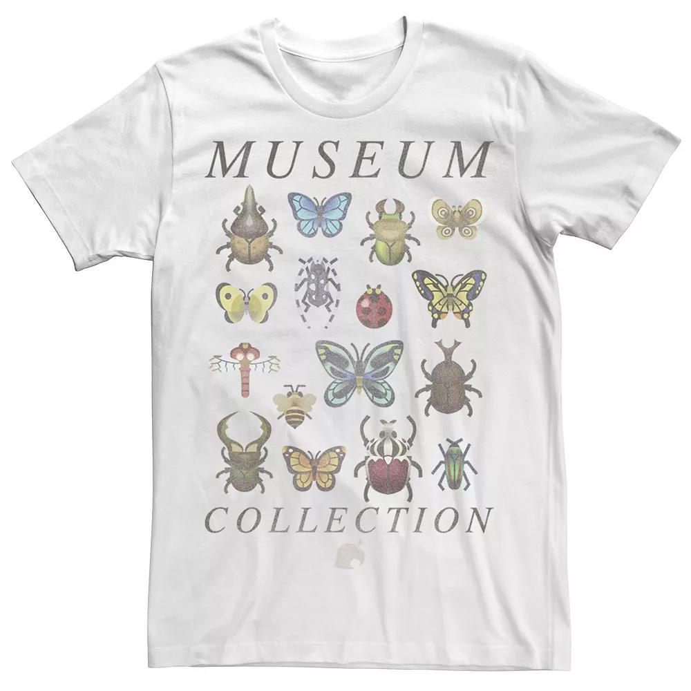 Big & Tall Animal Crossing Bugs Museum Collection Tee, Men's, Size: 4XL, White Product Image