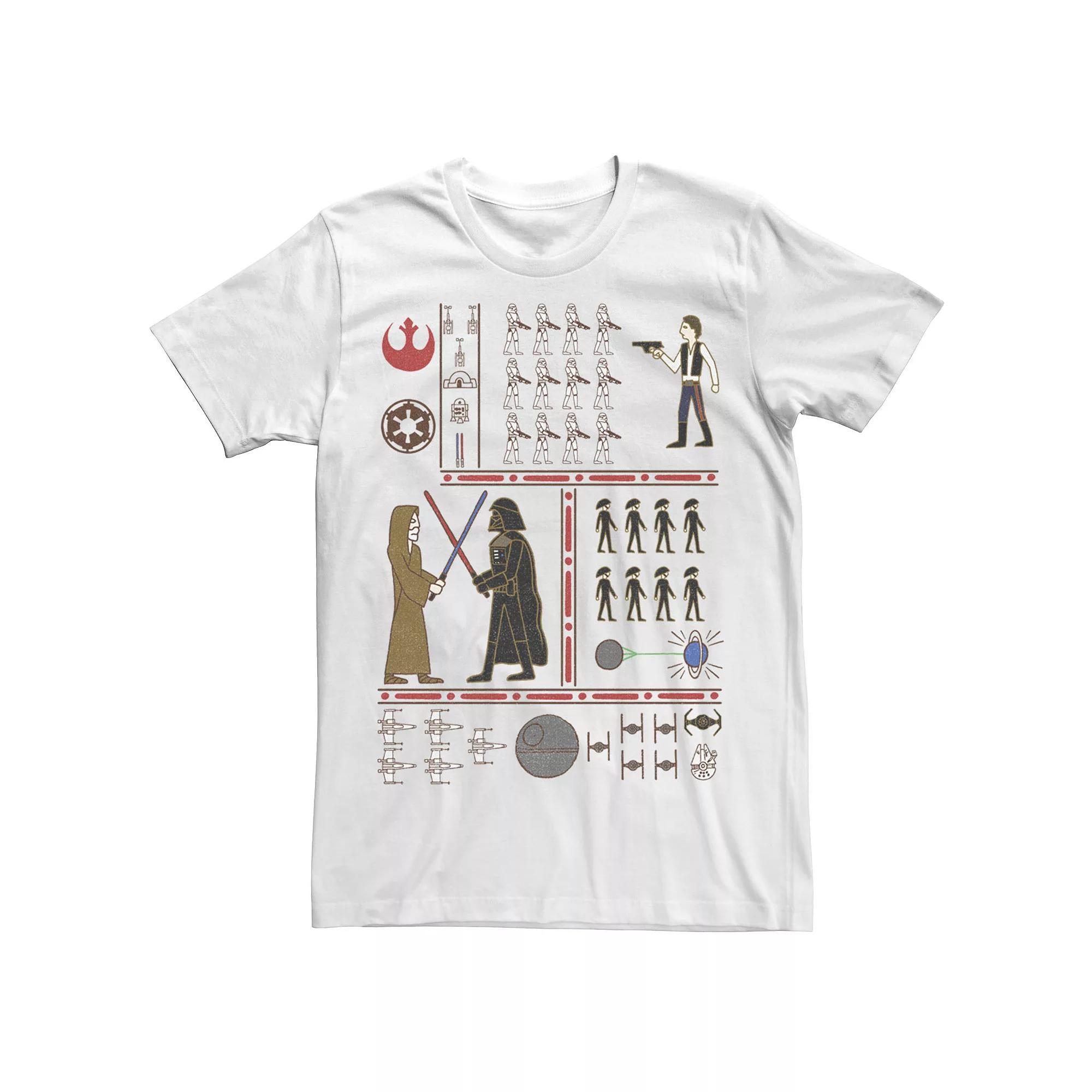 Men's Star Wars Hieroglyphic Style Tee,  Product Image