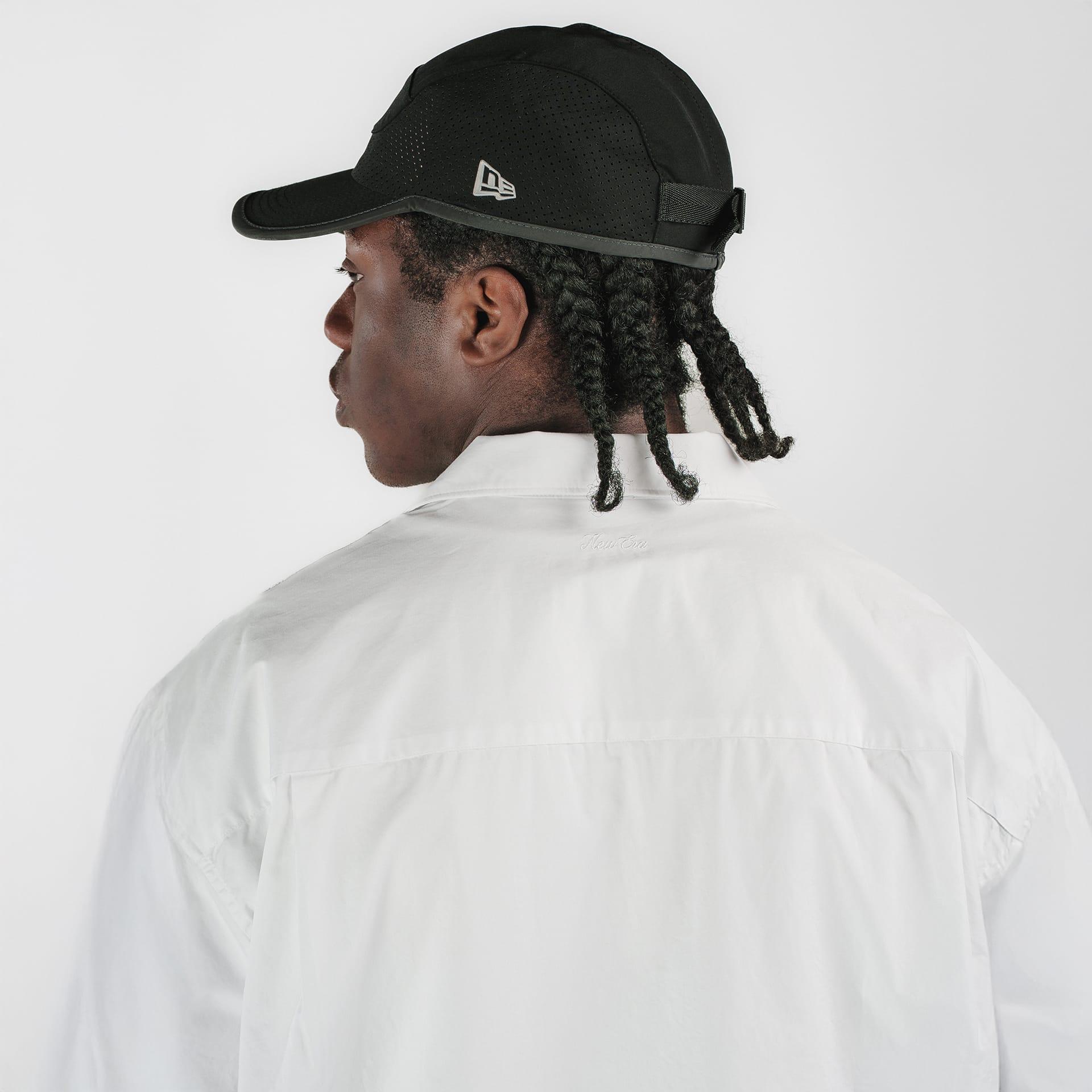 New Era Branded Resort Optic White Open Collared Shirt Male Product Image