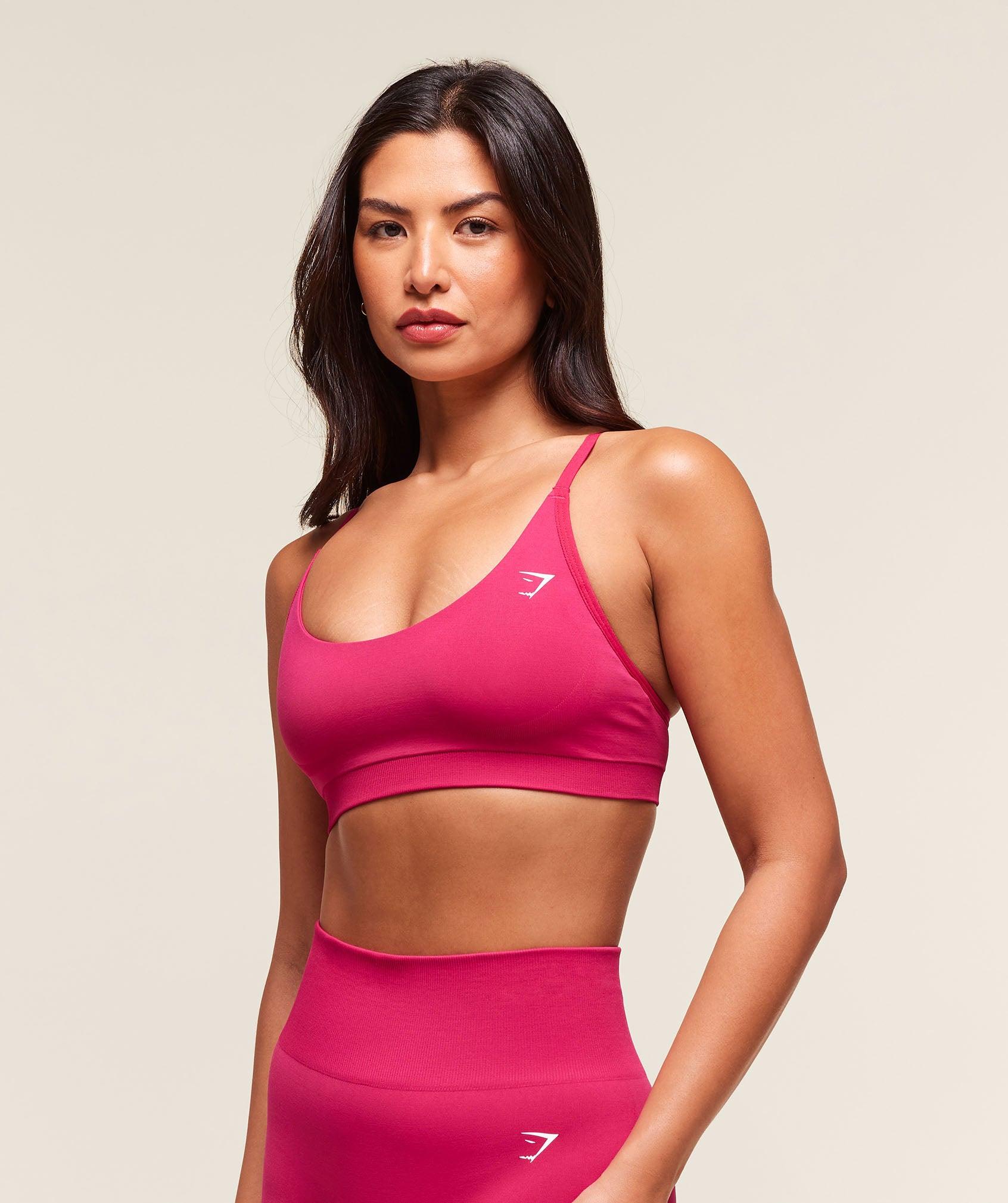 Gymshark Everyday Seamless Racerback Sports Bra - Build Pink Female Product Image