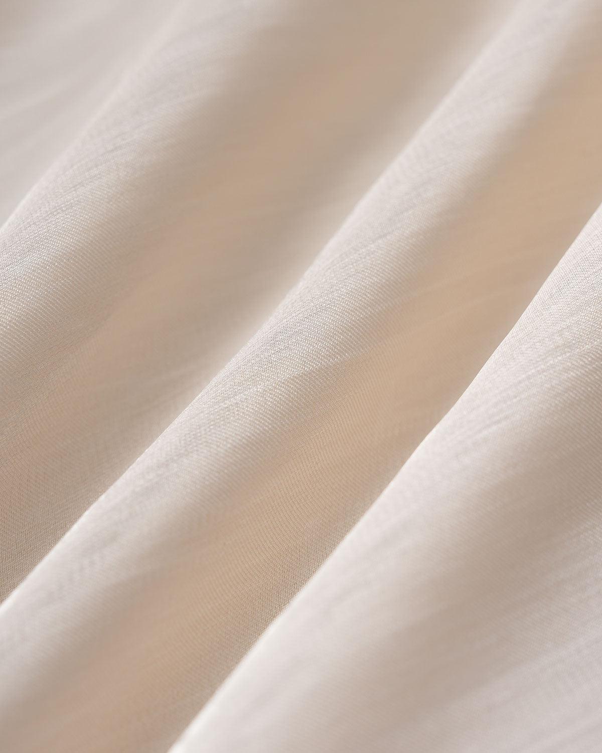 Apricot Elastic Waist Ruched Midi Skirt Product Image