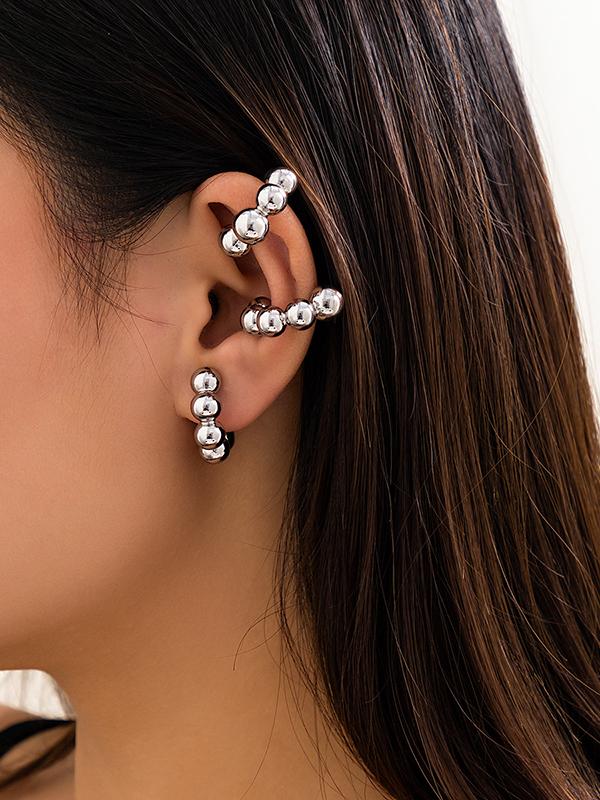 Geometric Solid Color Ear Clip Product Image