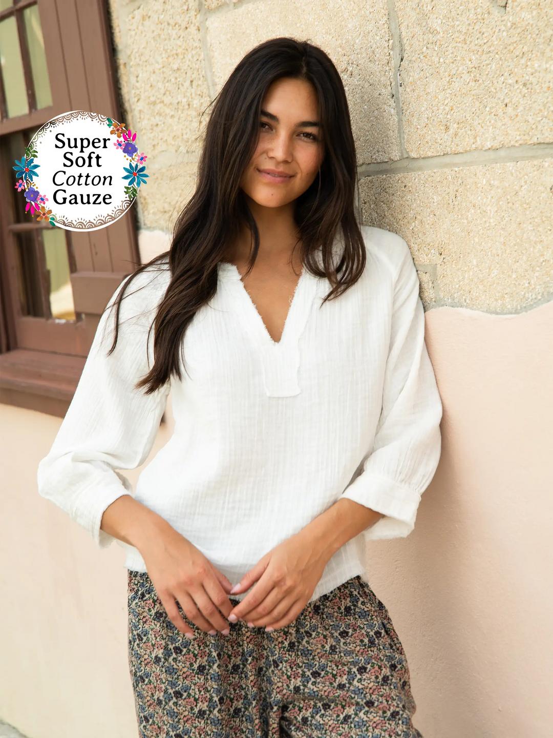 Robyn Cotton Gauze Top Product Image