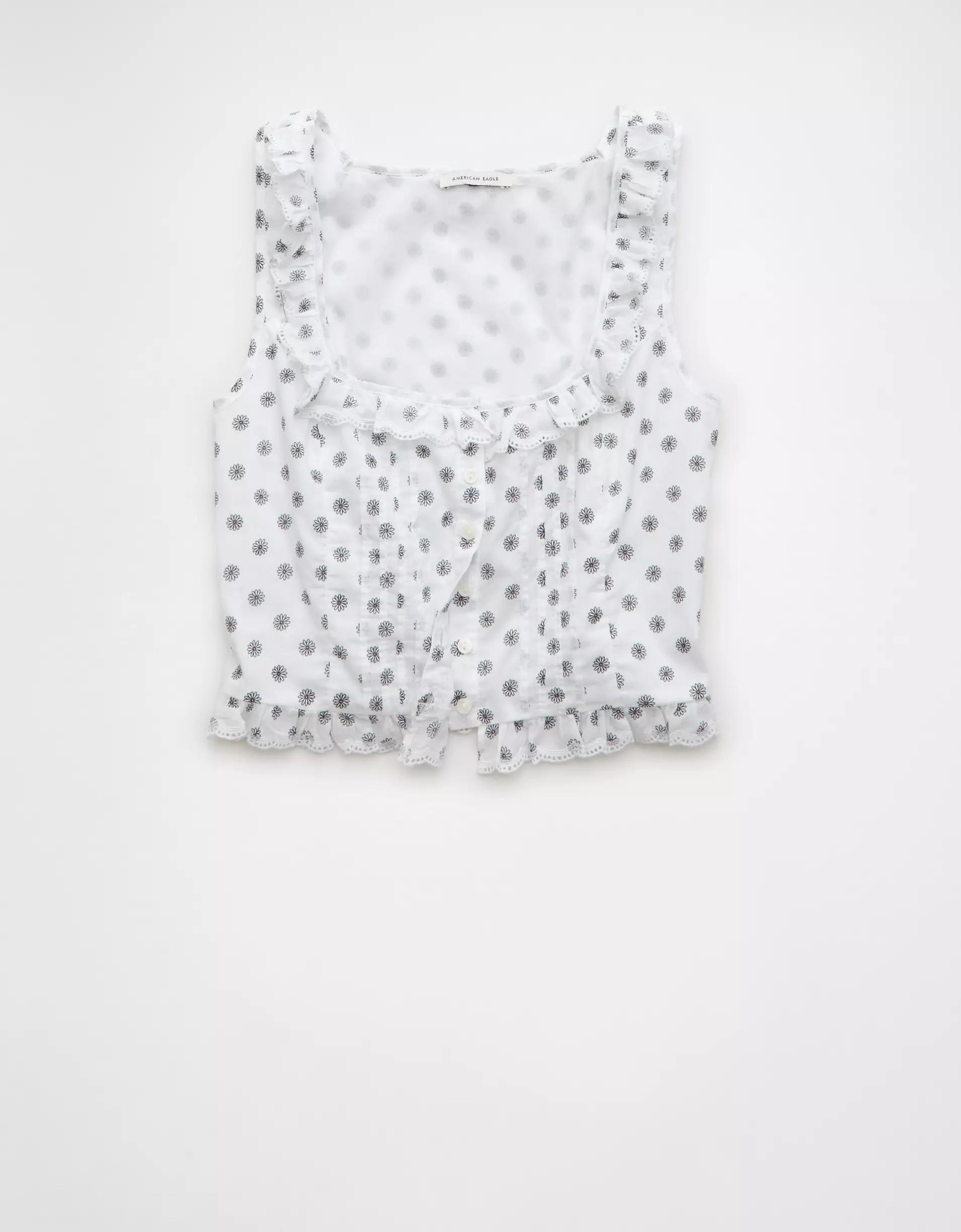 AE x The Summer I Turned Pretty Ruffle Corset Tank Top Product Image