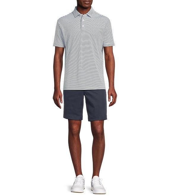 Cremieux Blue Label Performance Stretch Striped Short Sleeve Polo Shirt Product Image