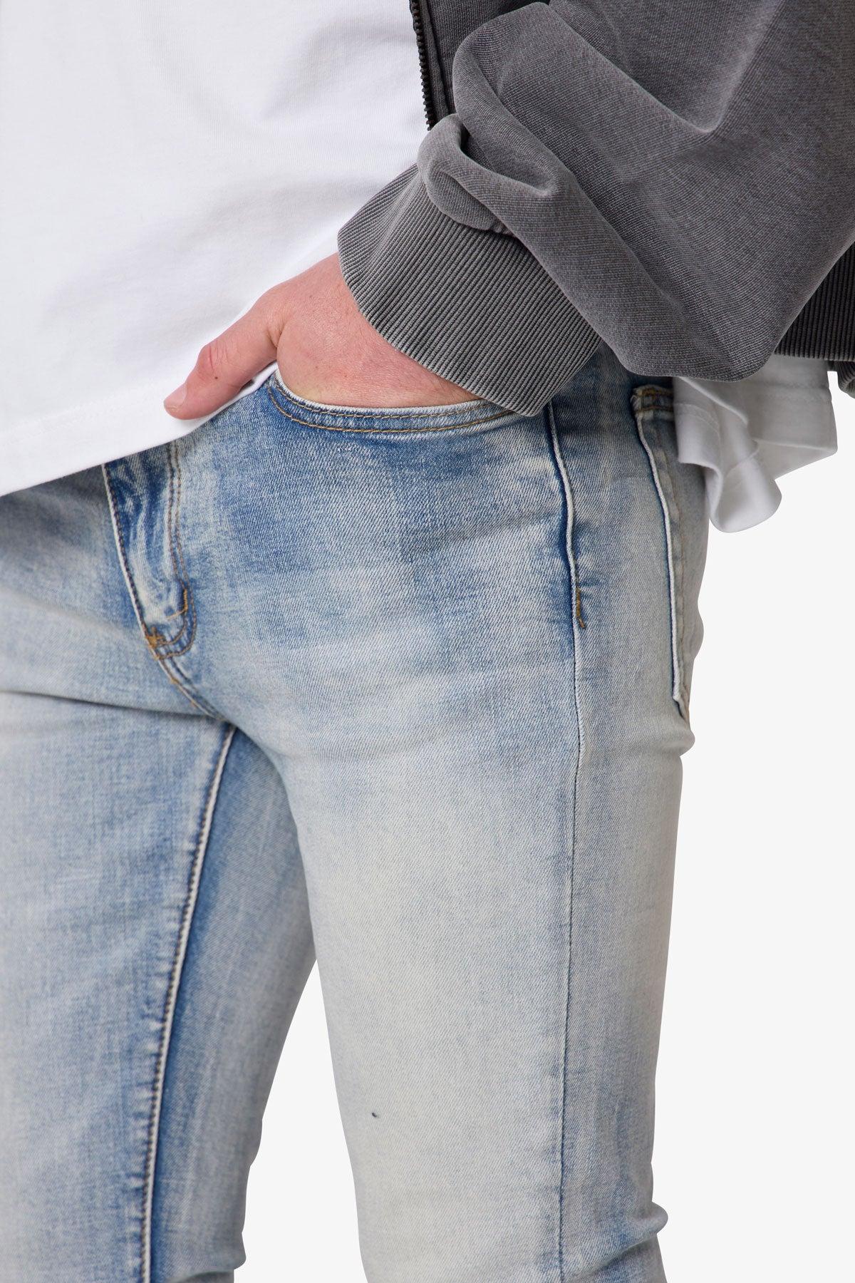 X514 Skinny Stacked Denim - Medium Blue Product Image