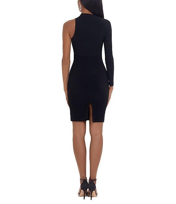 Betsy & Adam One Sleeve Knit Jersey Sheath Dress Product Image