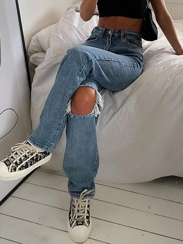 Vintage Ripped Ripped Jeans Product Image