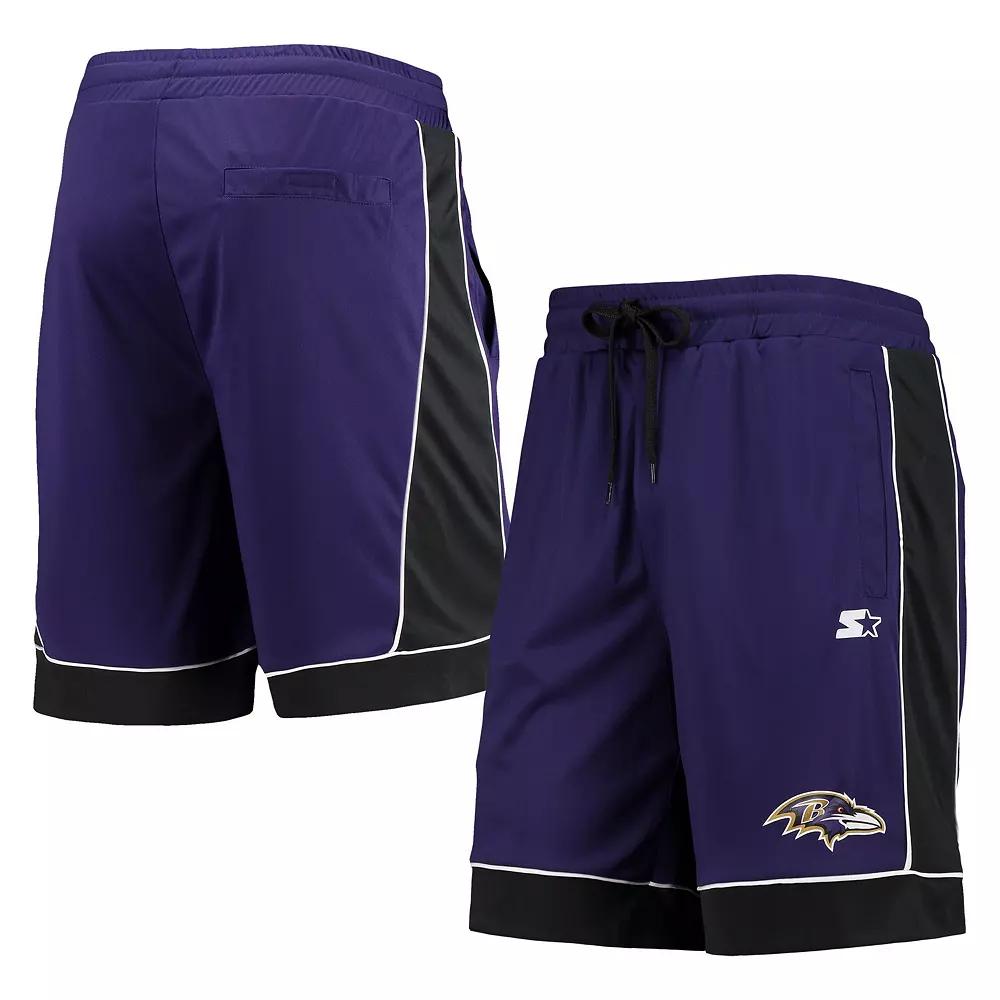 Men's Starter Purple/Black Baltimore Ravens Fan Favorite Fashion Shorts, Size: Small Product Image