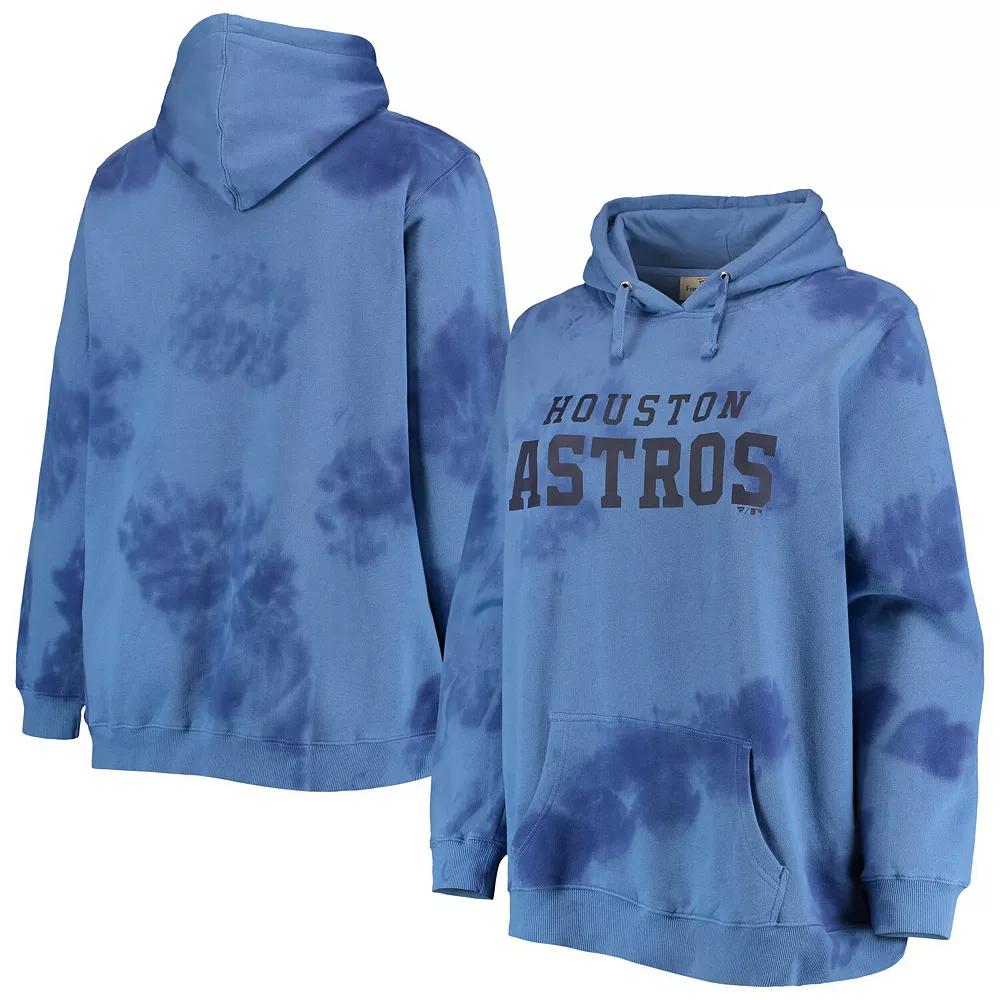 Women's Navy Houston Astros Plus Size Cloud Pullover Hoodie, Size: 3XL, Blue Product Image