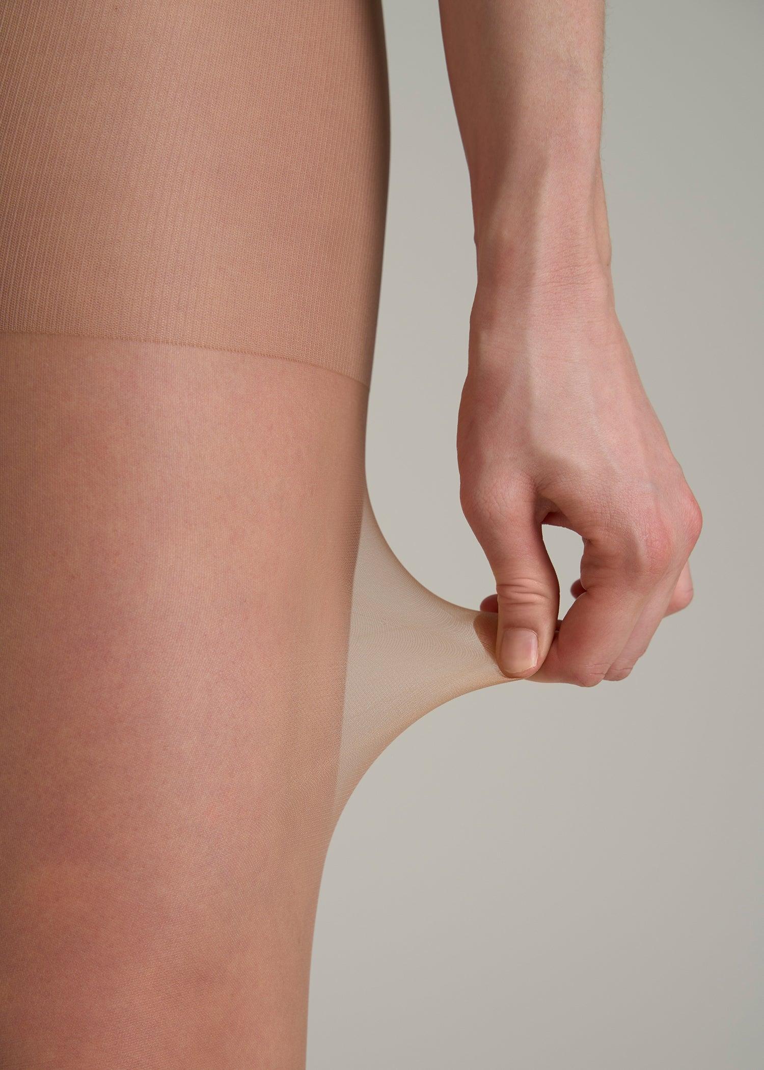 Ultra Sheer Pantyhose for Tall Women in Cool Sand Female Product Image