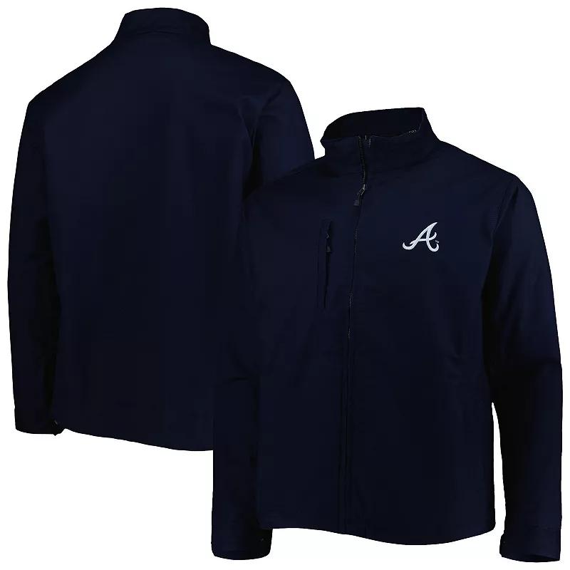 Men's Dunbrooke Navy Atlanta Braves Journey Tri-Blend Full-Zip Jacket,  Product Image