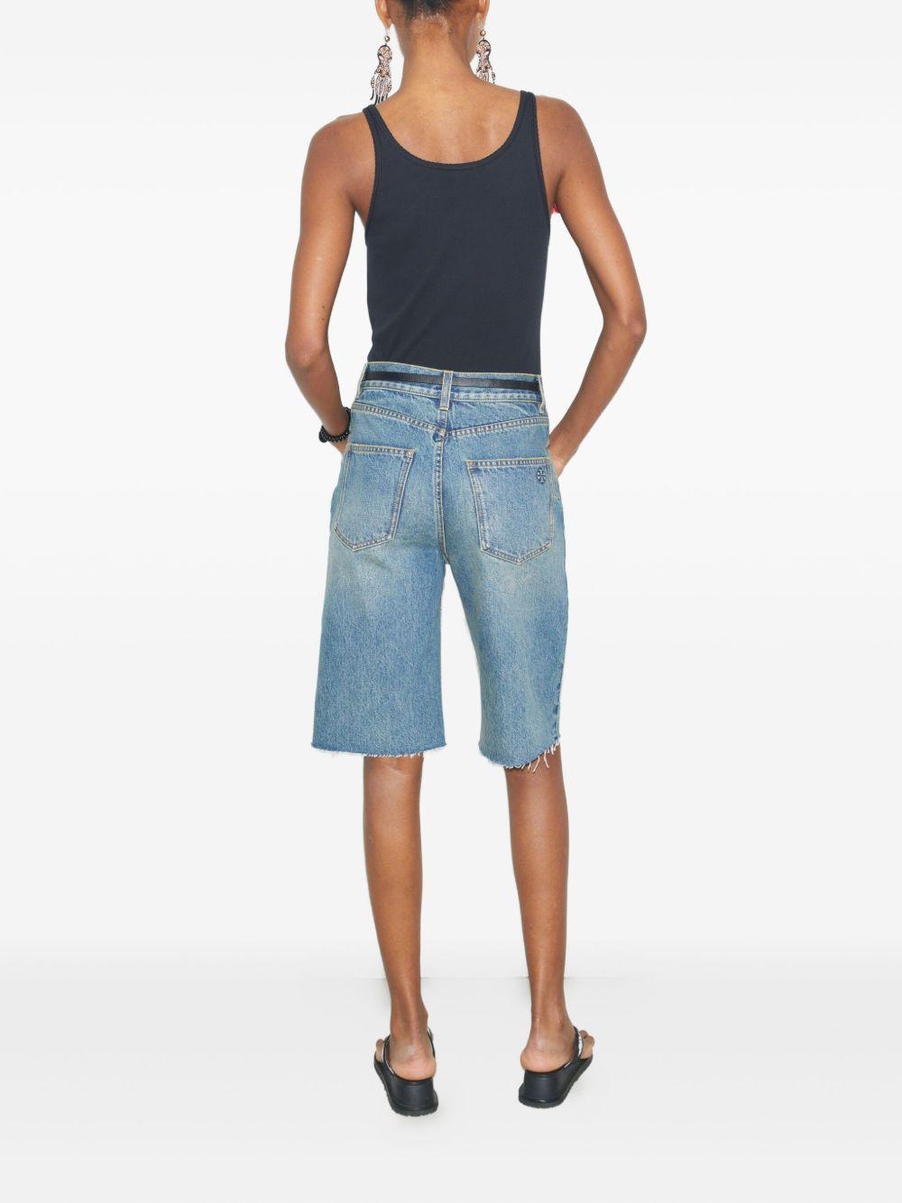 distressed denim shorts Product Image