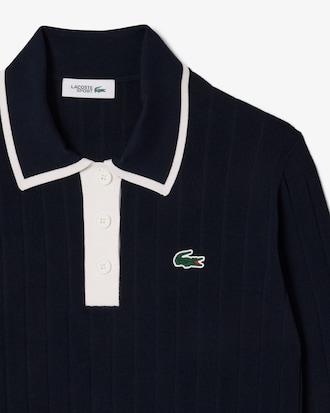 Polo Collar Stretch Golf Sweater Product Image