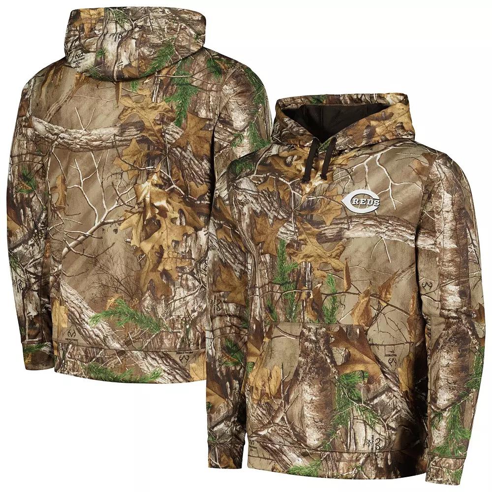 Men's Dunbrooke Camo Cincinnati Reds Champion Realtree Pullover Hoodie,  Product Image