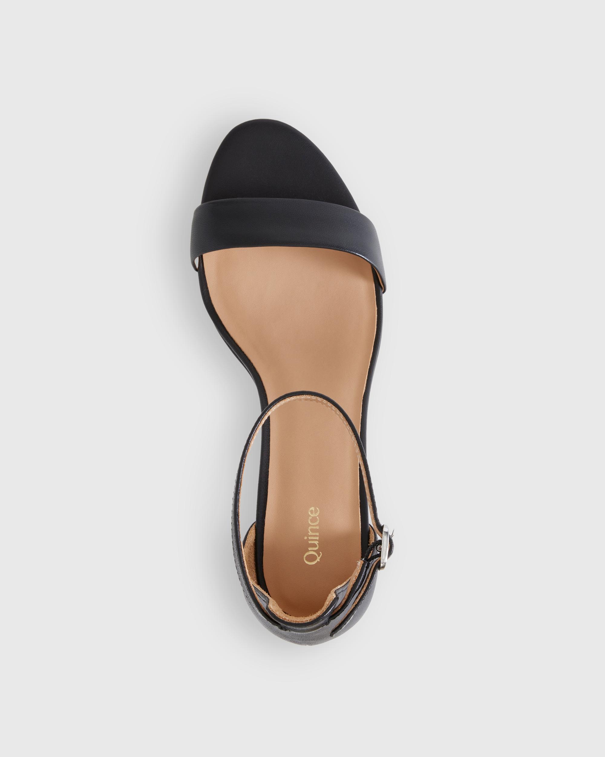 Quince | Women's Italian Leather 65mm Block Heel Product Image