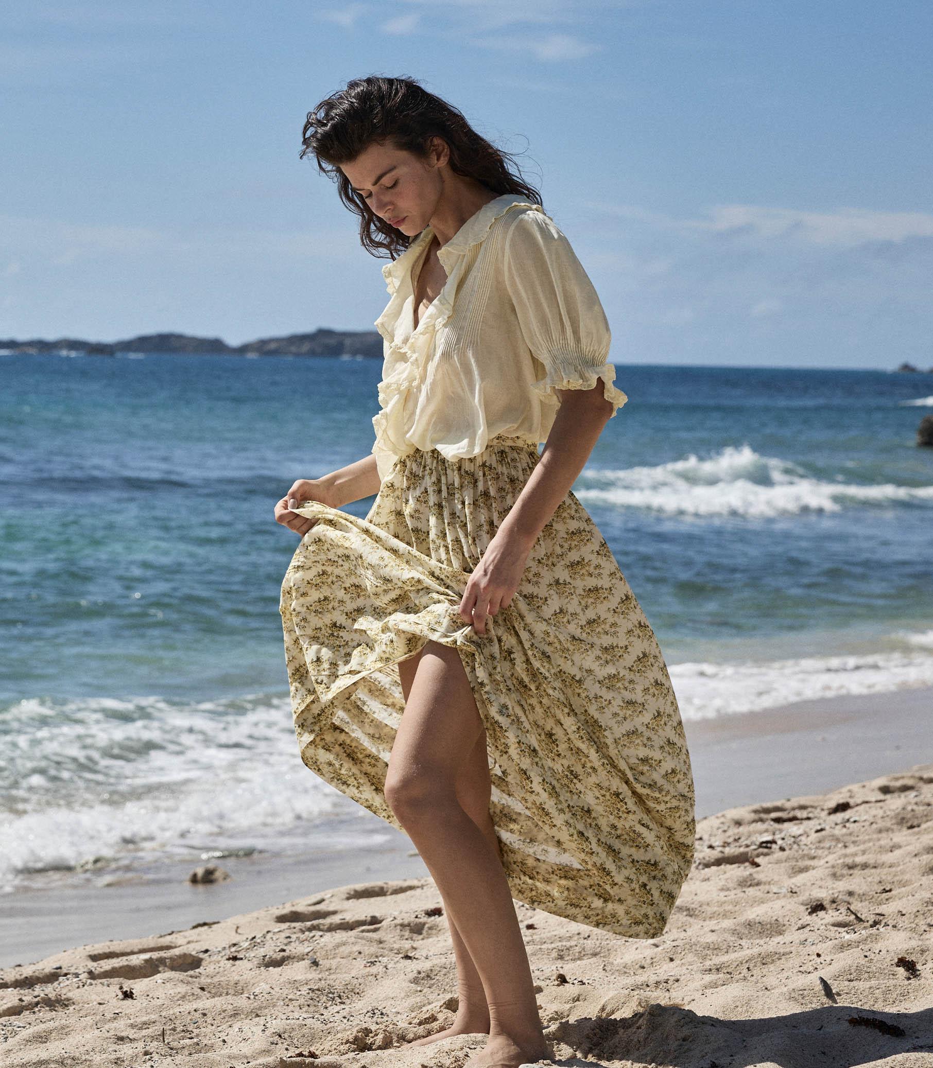 MARCIE SKIRT -- CITRON ROSIER FLORAL Product Image