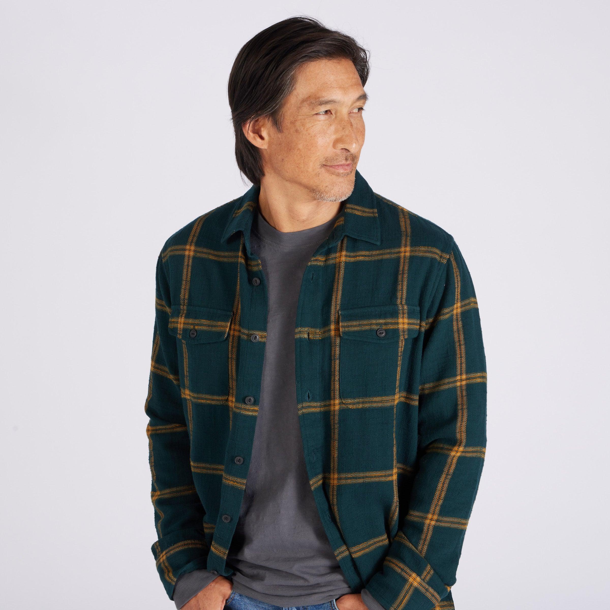 Vintage Slub Twill Shirt - Green Spruce Gold (Final Sale)* Product Image