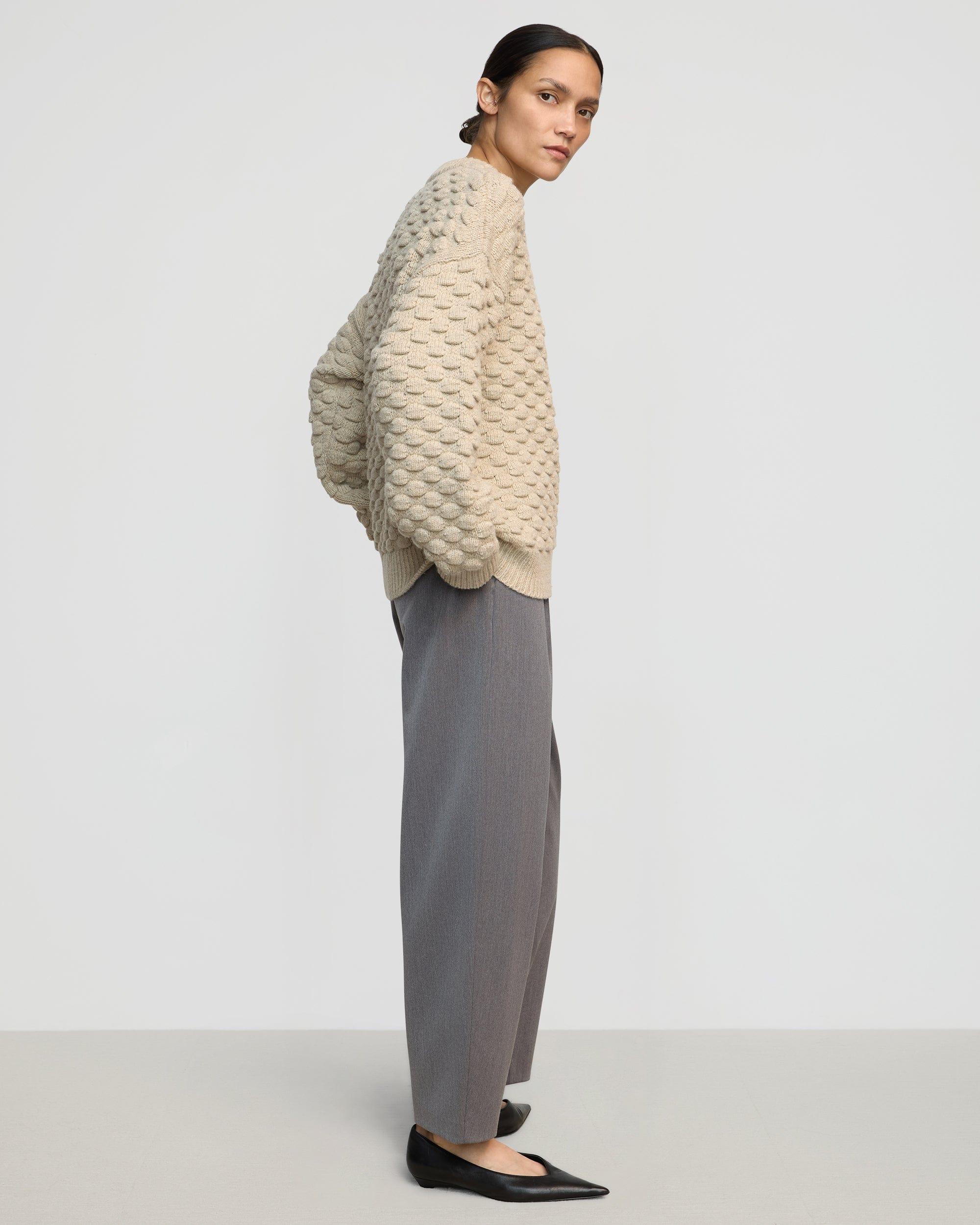 Monty Bubble-Knit Crewneck Sweater Product Image