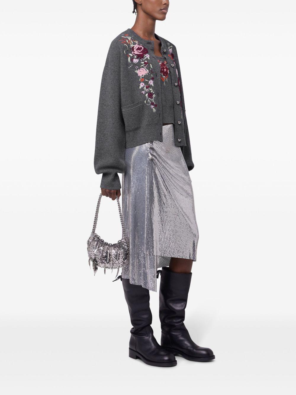 floral-embroidered cardigan Product Image