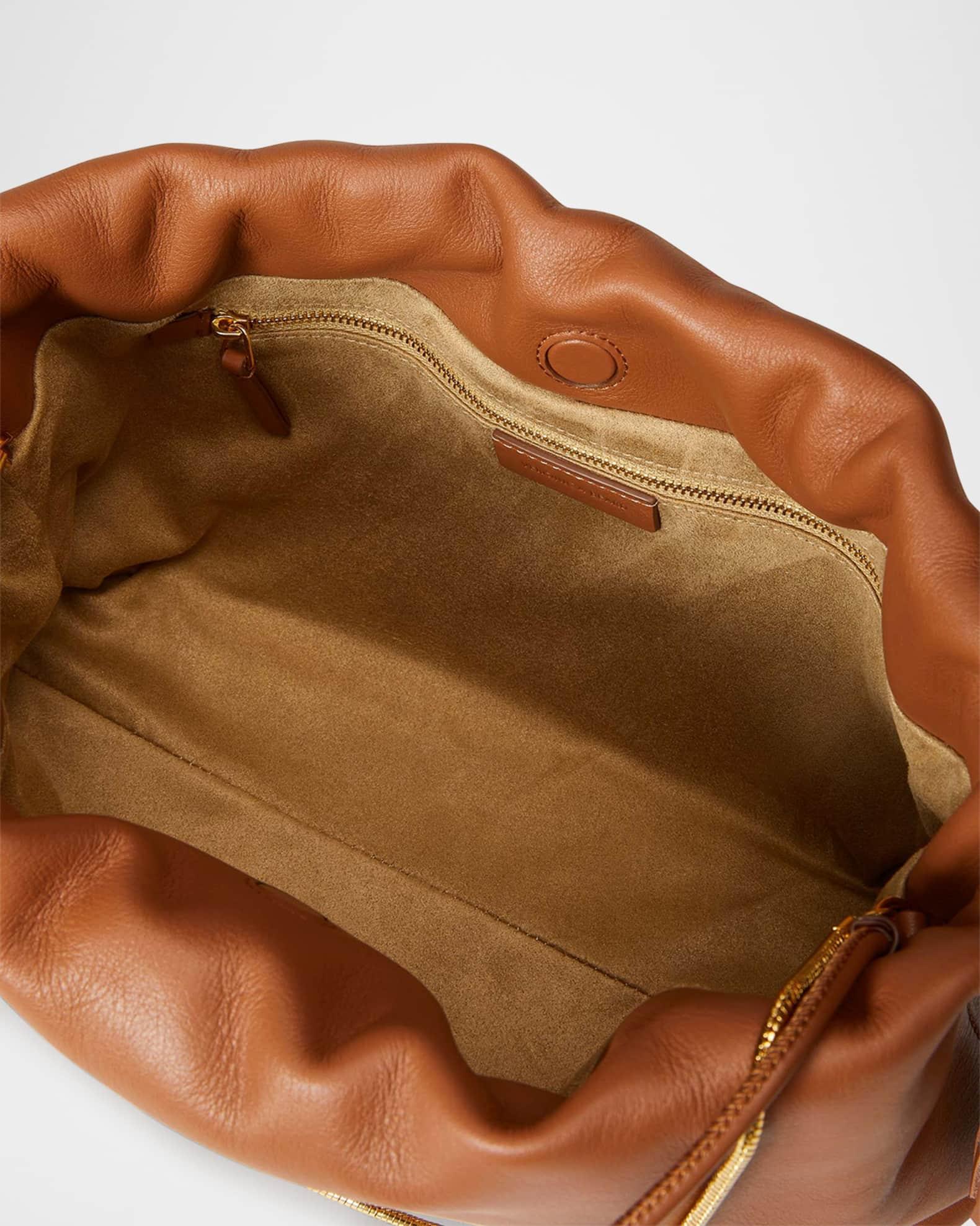 Stash Ruched Leather Shoulder Bag Product Image