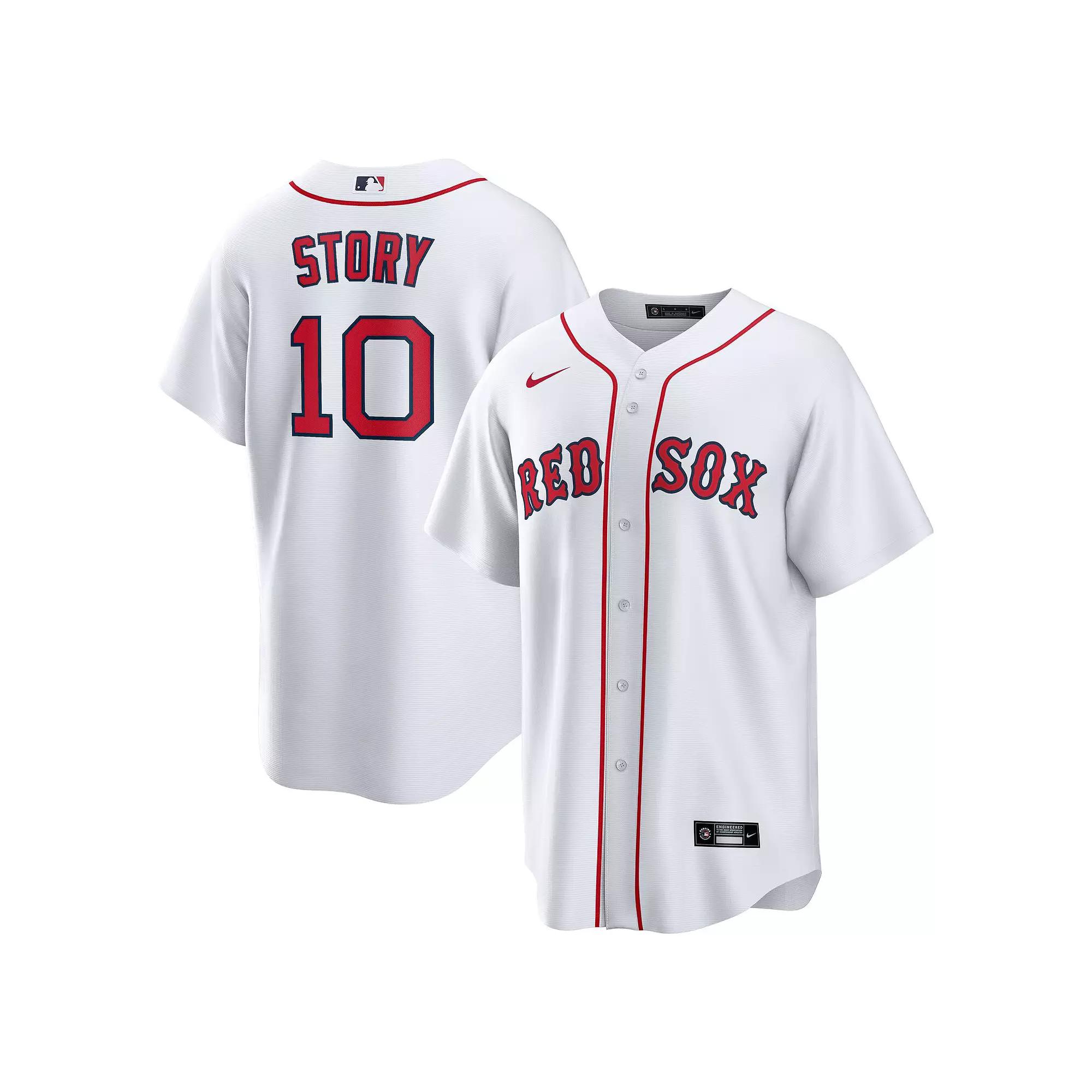 Men's Nike Trevor Story White Boston Red Sox Home Replica Jersey,  Product Image