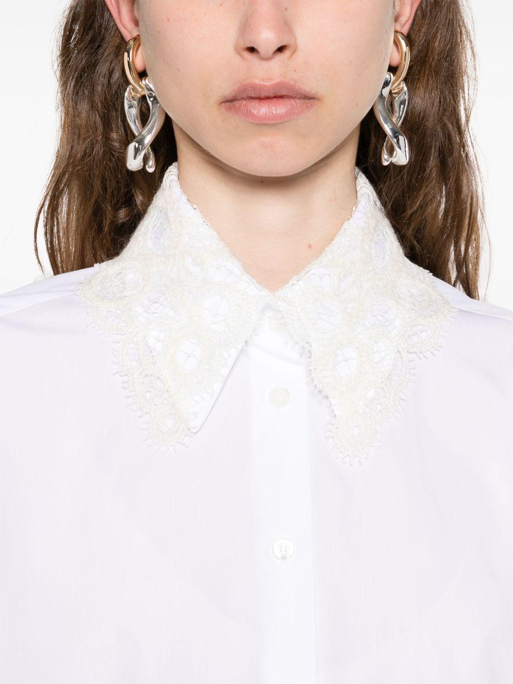 embellished-collar shirt Product Image