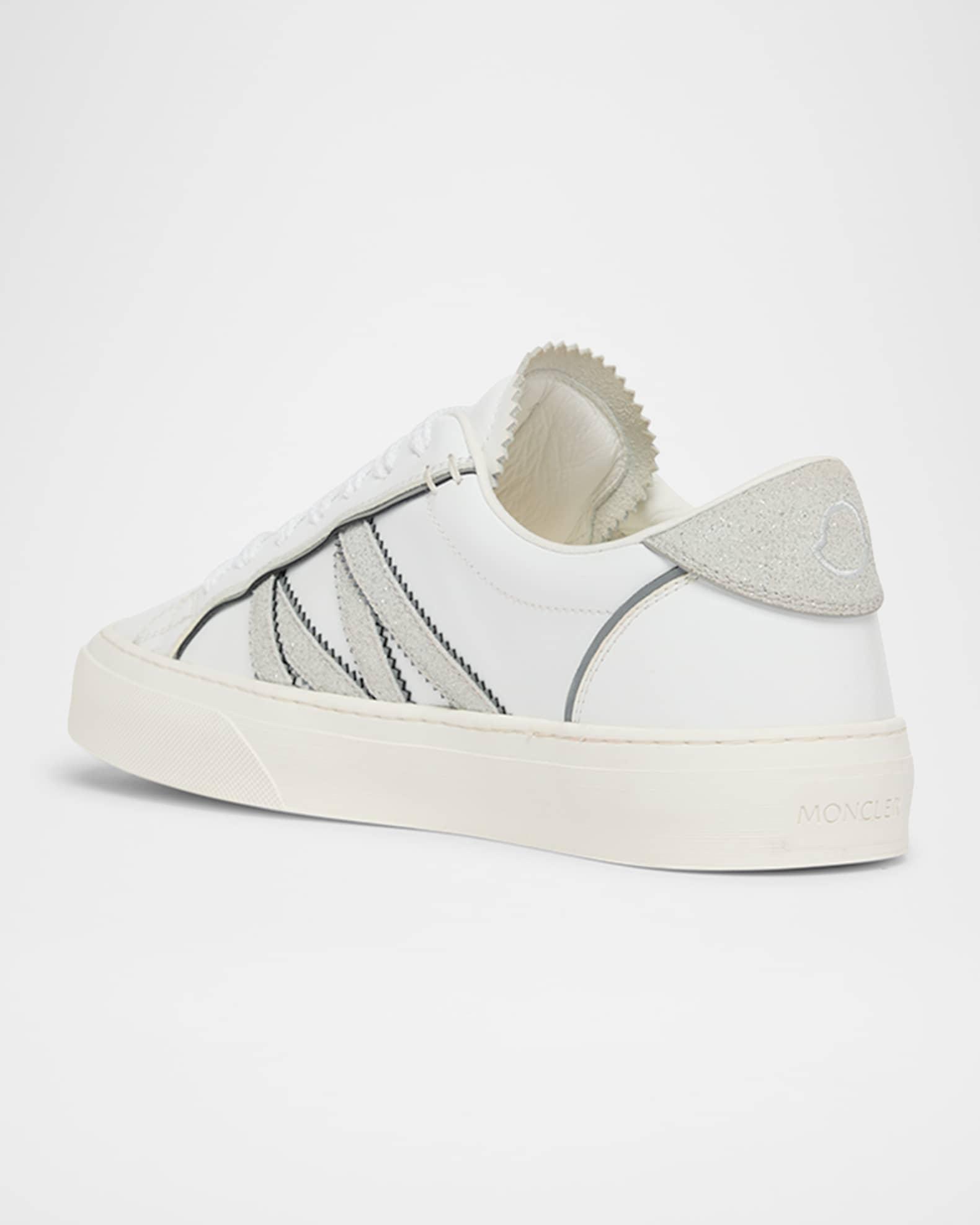 Monaco 2 Low-Top Glitter Leather Sneakers Product Image