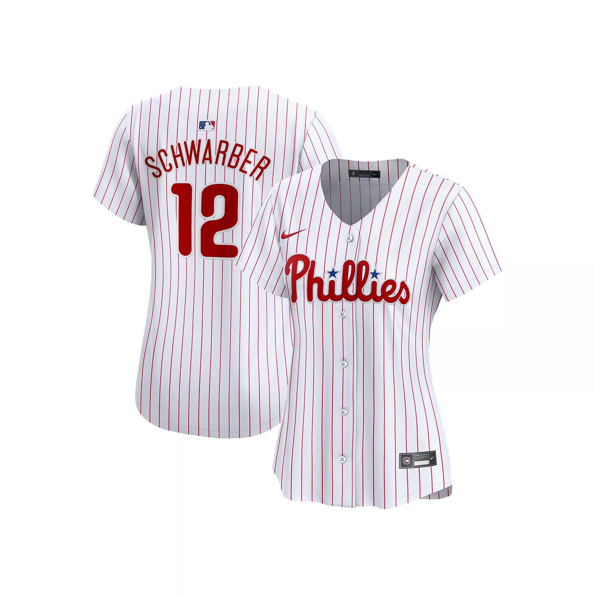 Women's Nike Kyle Schwarber White Philadelphia Phillies Home Limited Jersey,  Product Image