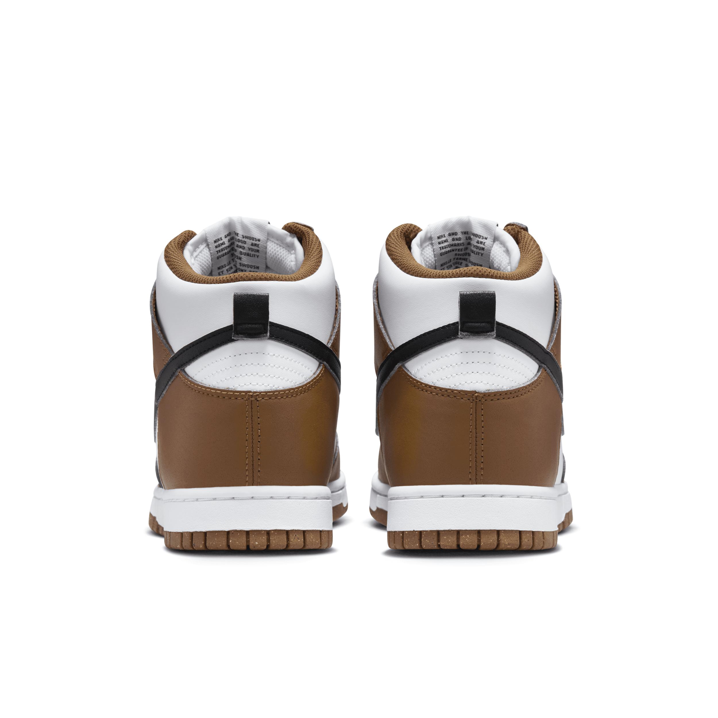 Nike Womens Nike Dunk High - Womens Shoes White/Black/Light British Tan Product Image