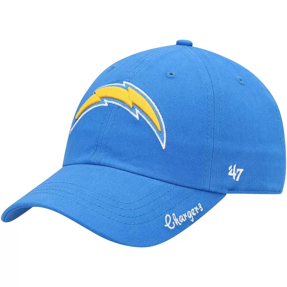 Women's '47 Powder Blue Los Angeles Chargers Miata Clean Up Primary Adjustable Hat Product Image