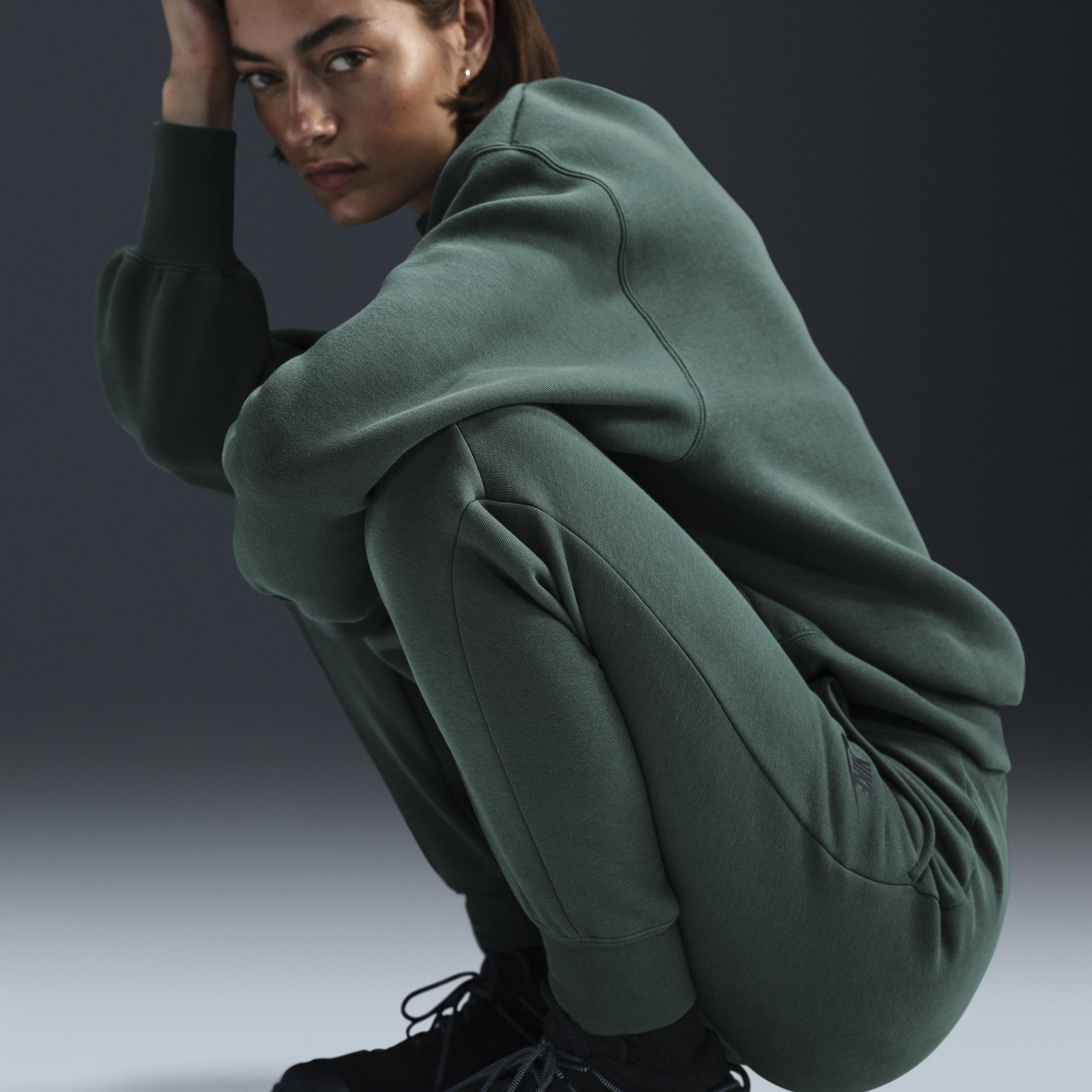 Womens Nike Sportswear Tech Fleece Oversized Crewneck Sweatshirt Product Image
