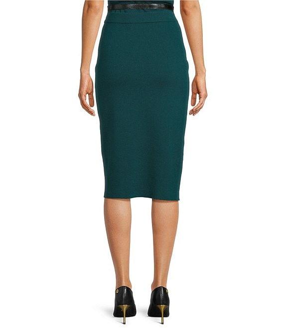 Donna Karan Knit Midi Sheath Skirt Product Image