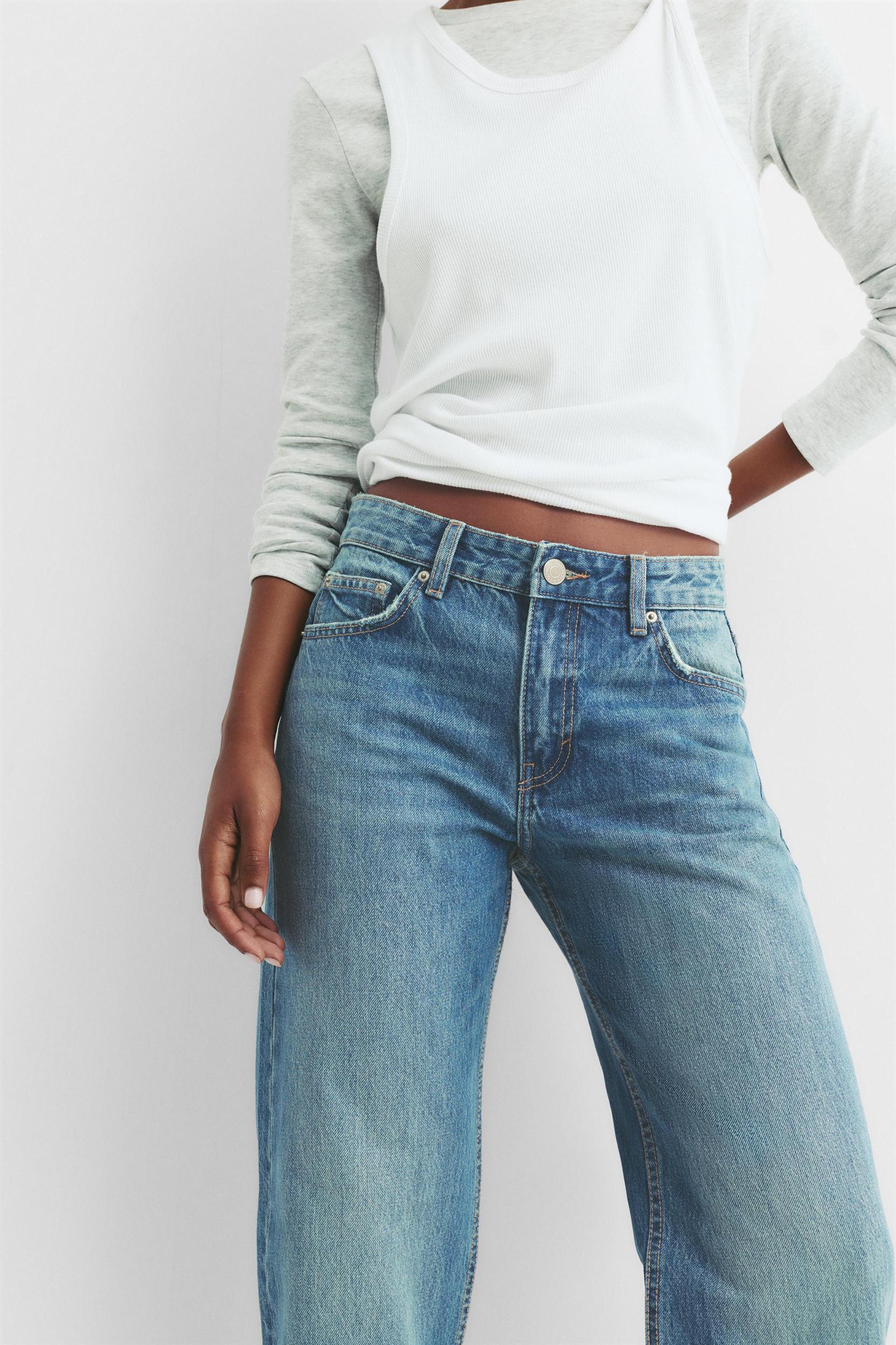 Mid-rise straight-leg jeans Product Image