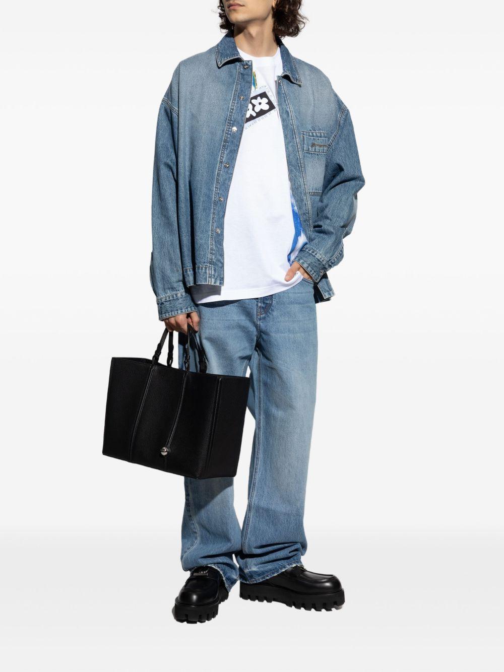 patchwork print T-shirt Product Image